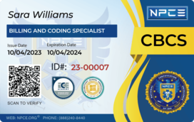 Medical Billing and Coding Card